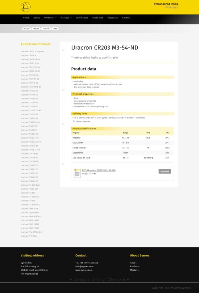 webdesign overzicht producten stap 3 eindproduct voorbeeld
